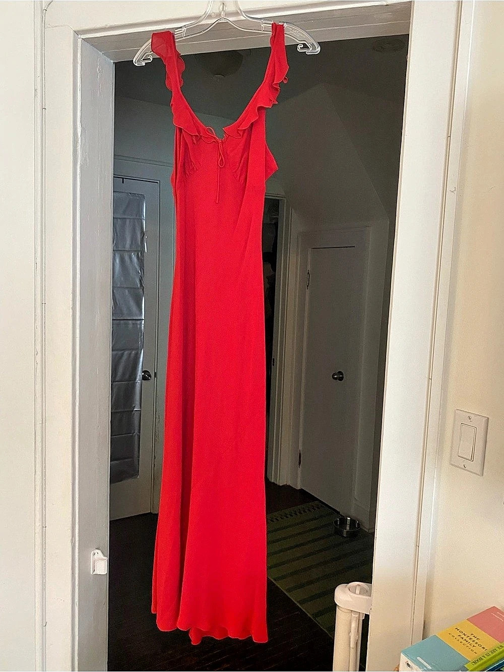 Reformation Teleia Dress Red Maxi Dress